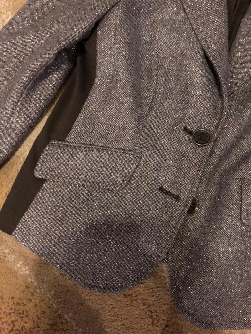 Black and gray sparkly blazer never worn - Image 2