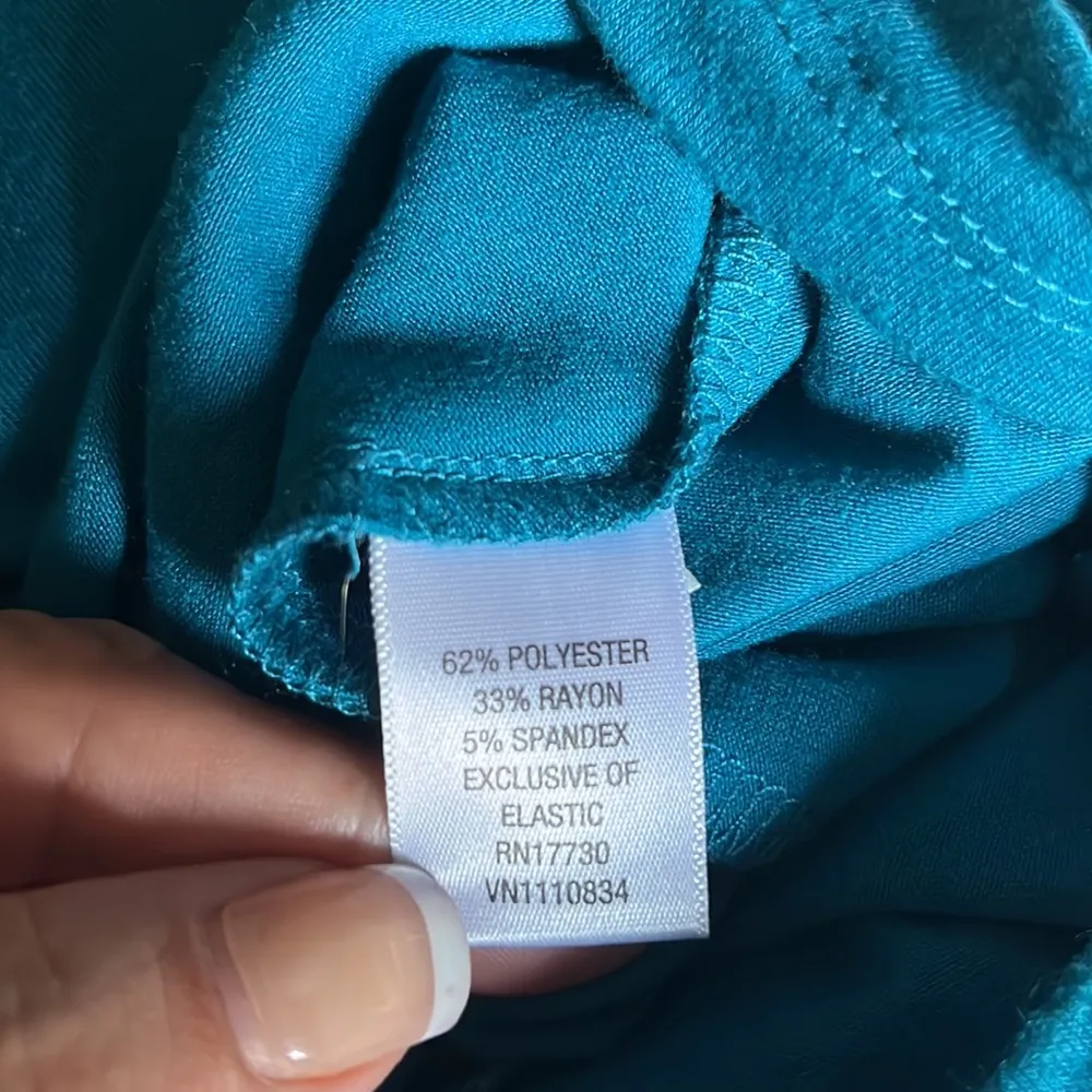 Xhilaration strapless teal blue romper - Image 5