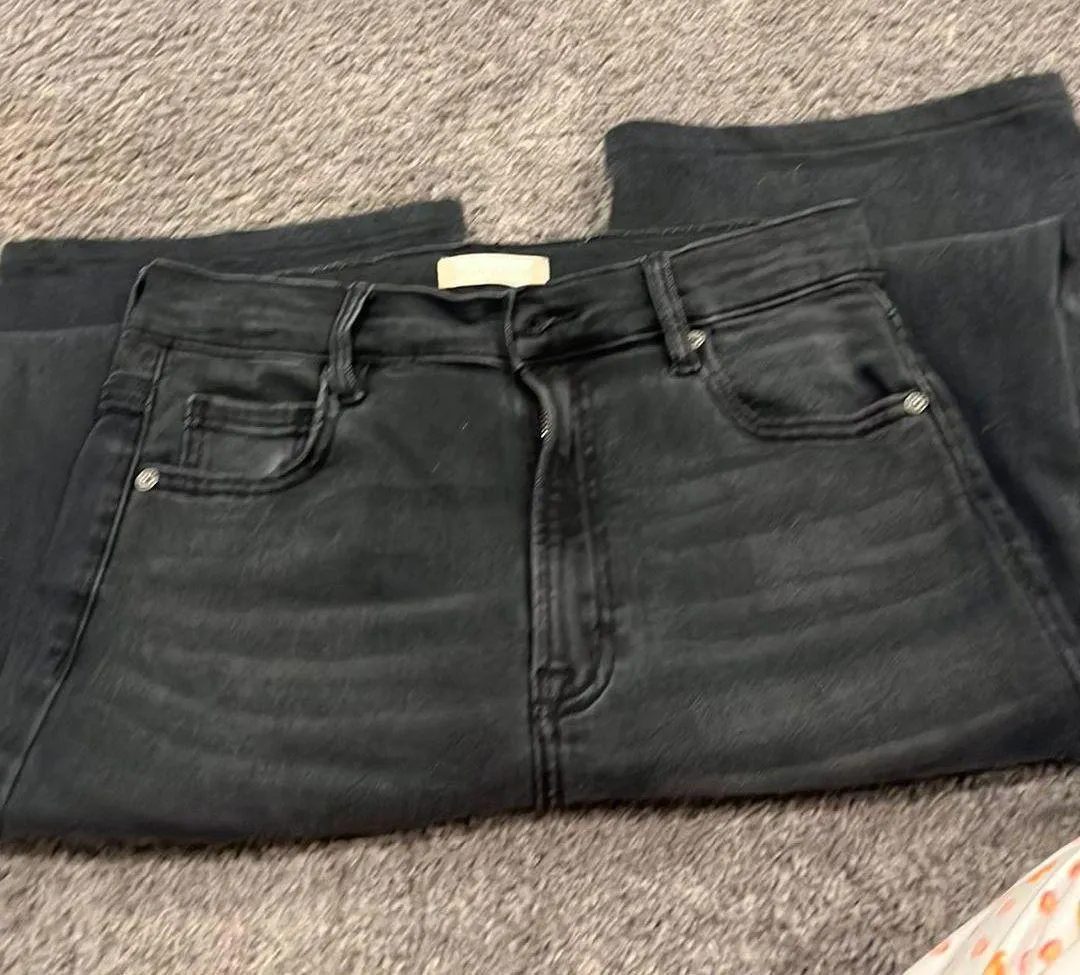 black straight leg jeans from altered state size 28 - Image 4
