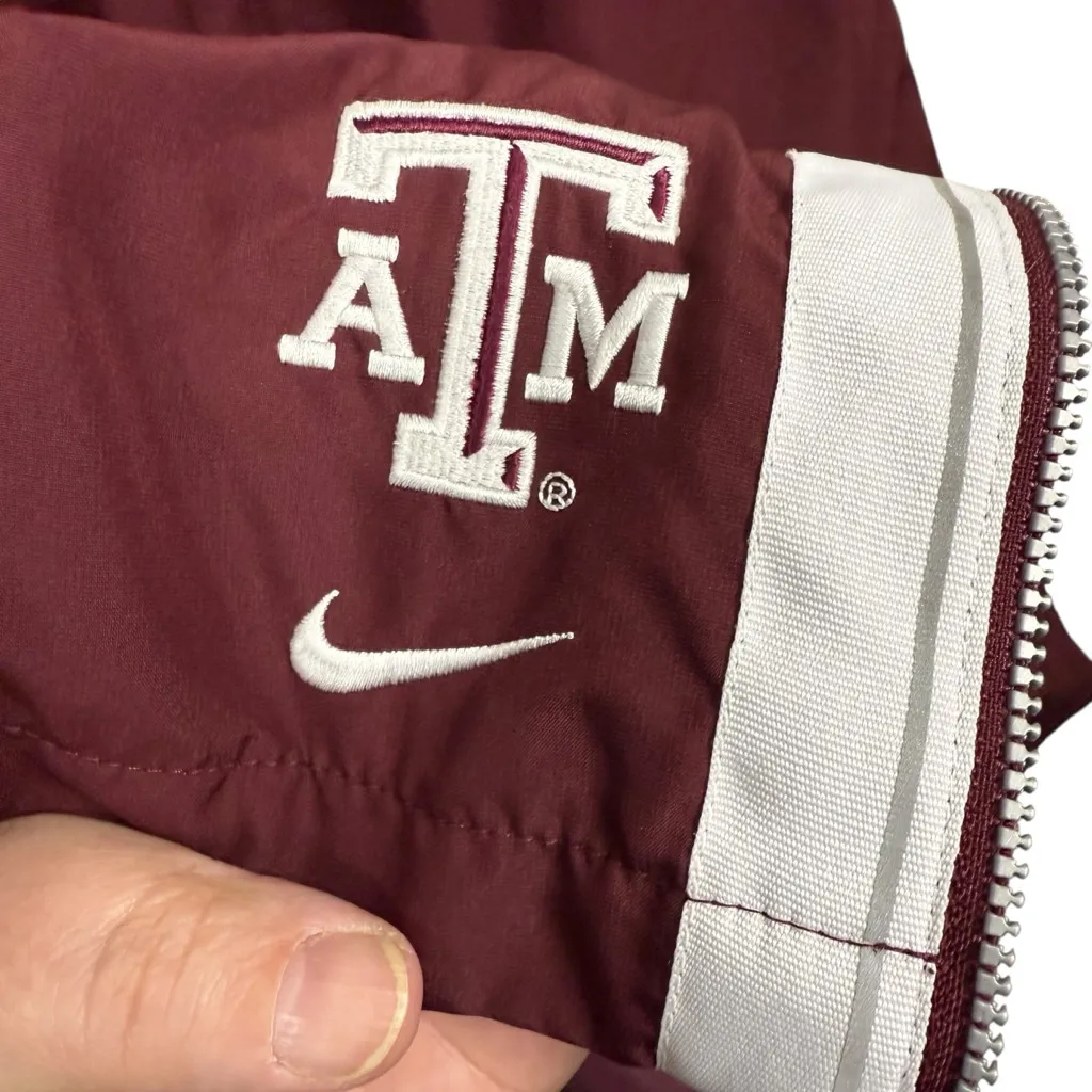 Nike Team Texas A&M Aggies Maroon Warm-Up Pants Women’s Small Logo Track Athleti - Image 7