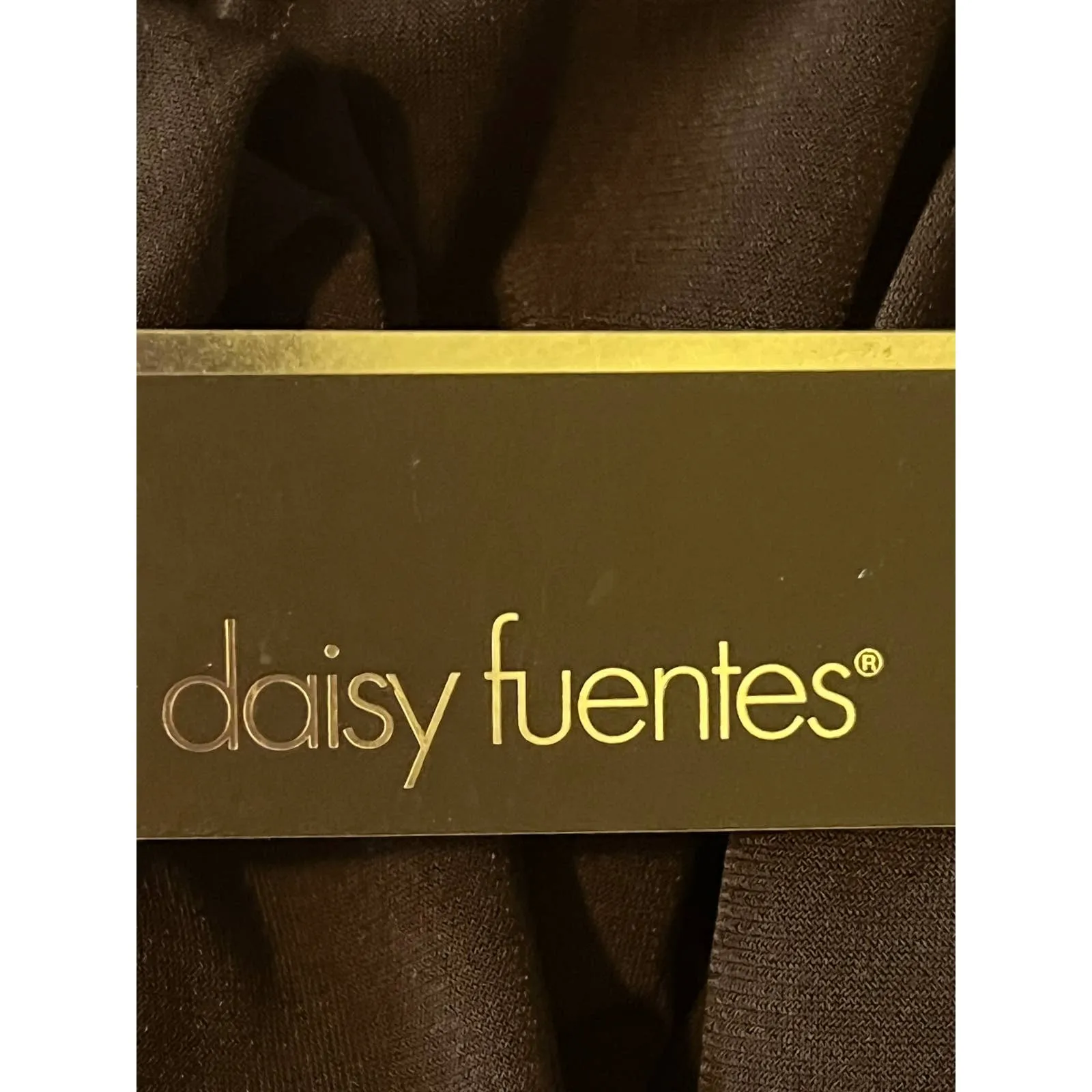 Daisy Fuentes Black Long‎ Sleeve Ribbed Elastic Cuffs Bottom Blouse Size XL NWT - Image 4