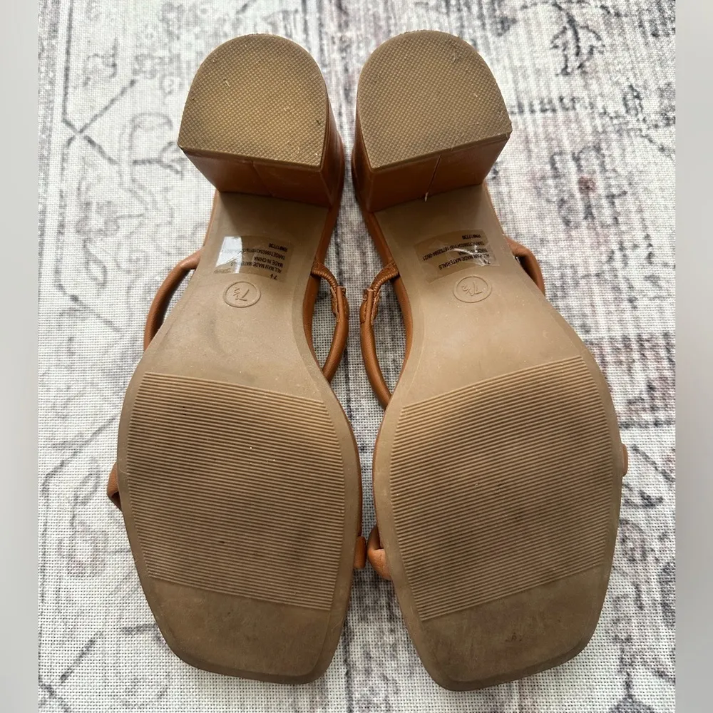 A New Day Women's Tan Heel Sandals - Image 3