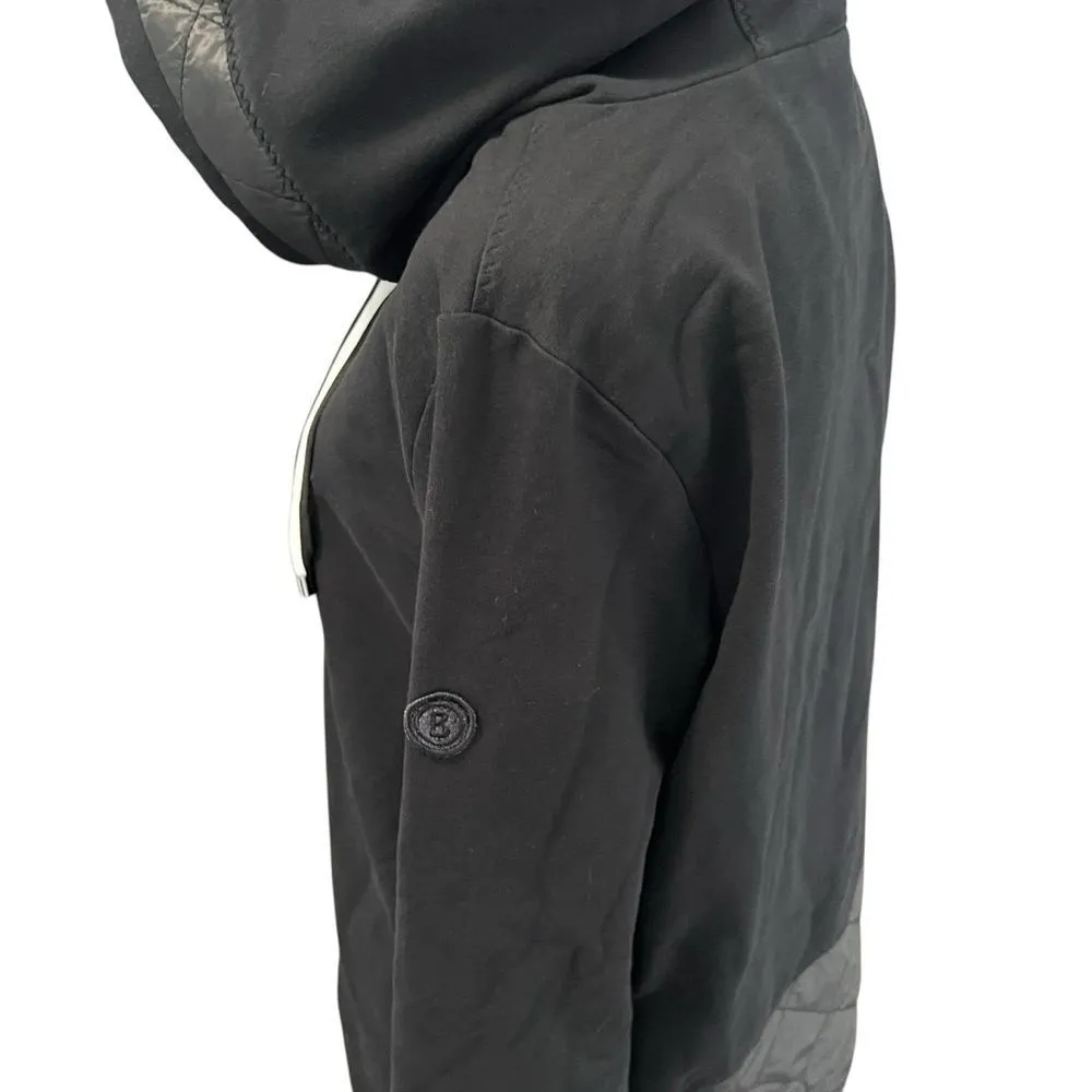 Bogner Black Quilted Hood Logo Pullover Hoodie Sweatshirt Women’s M Size M - Image 7