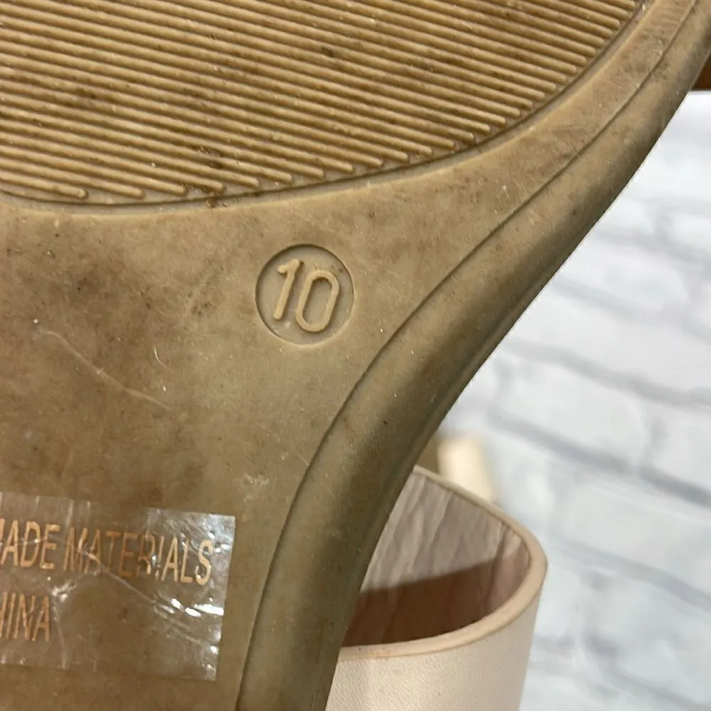 Lulus Time to Chill Nude Slide Sandals size 10 - Image 5