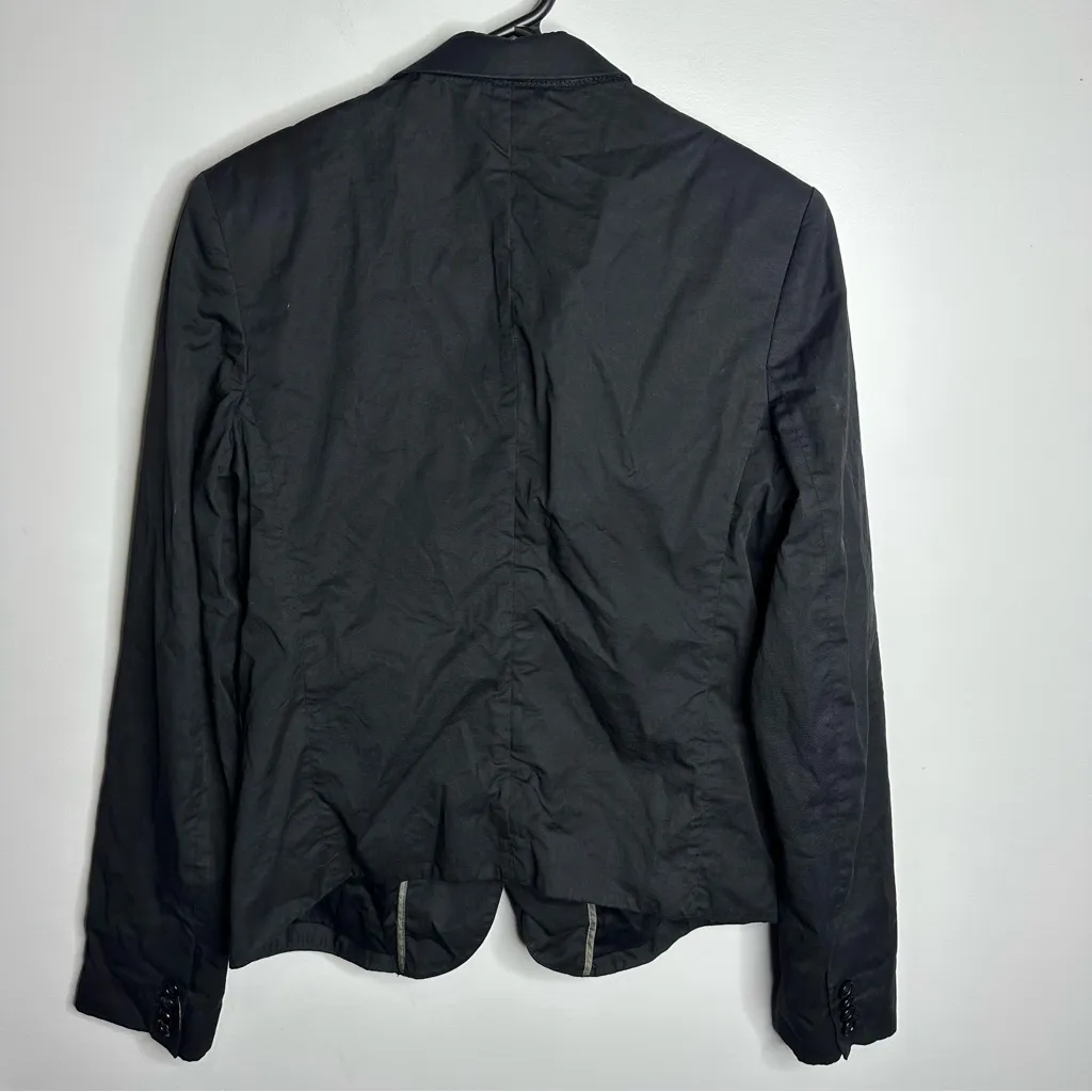 Women’s Helmut Lang Size Medium Black‎ 2 Button Blazer With Pockets - Image 7