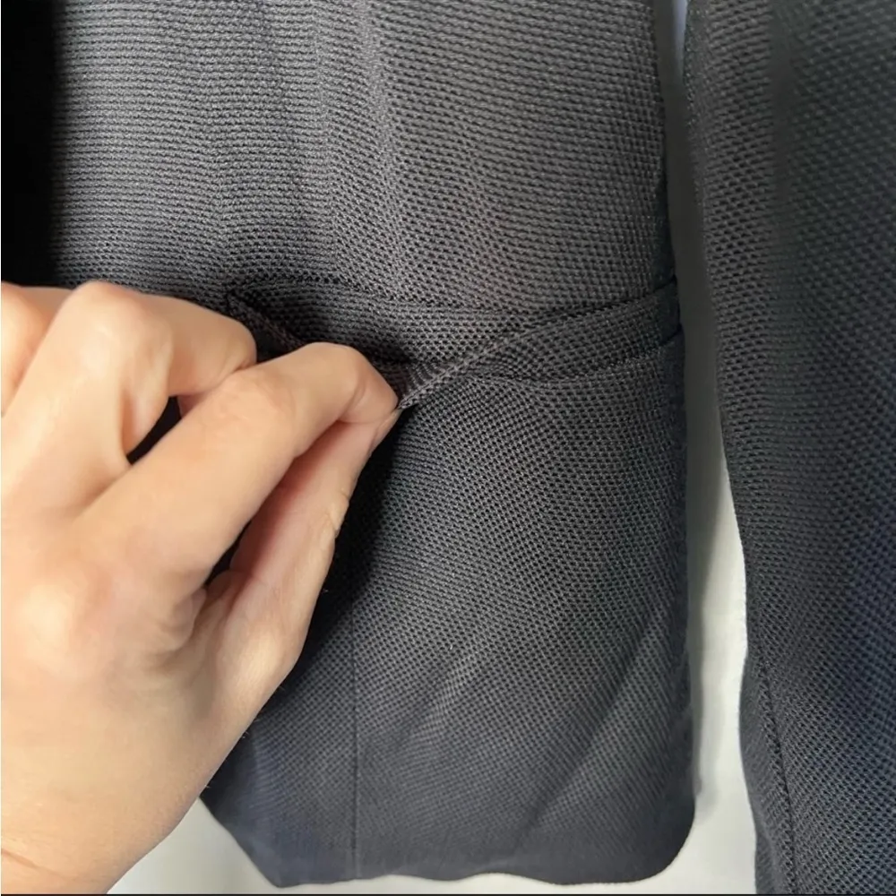 VTG RUSH blazer in gray textured jacquard size small - Image 4