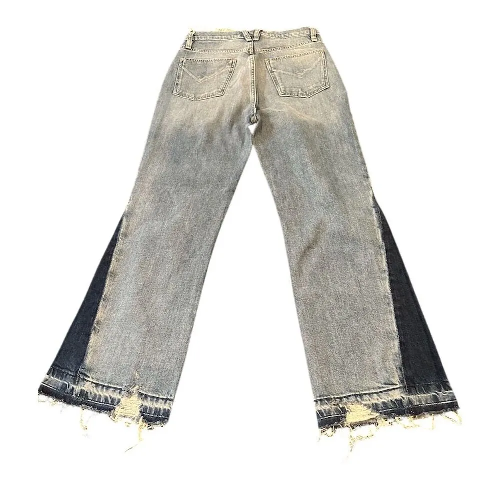 Hudson Faye Hrm Women's Wide-Leg Distressed Jeans Medium Blue Size M - Image 8