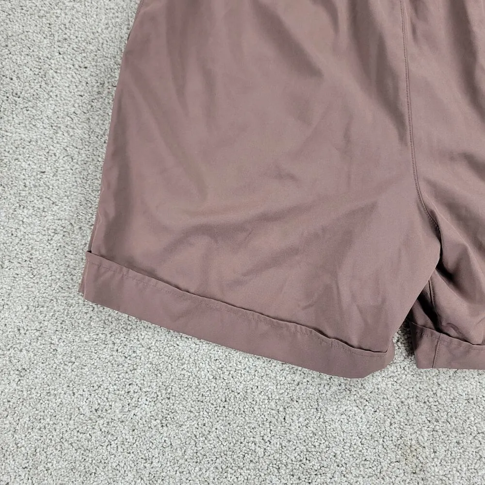 Mondetta Womens Shorts Large Tan Brown Elastic Drawstring Waist Cuffed Athletic - Image 11