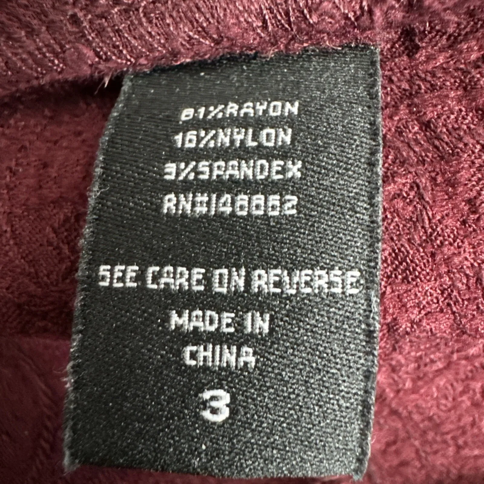 Torrid Women's [Size 3 XL] Burgundy Paisley Print Knit Pants Stretch Leggings‎ - Image 2