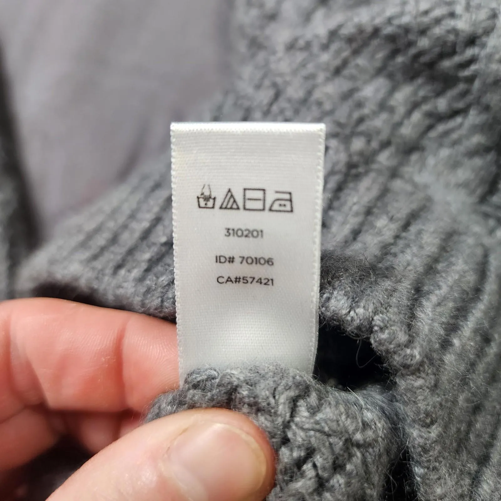 LOFT Sweater Womens Small Gray Chunky Knit Pullover Round Neck Long Sleeve - Image 5