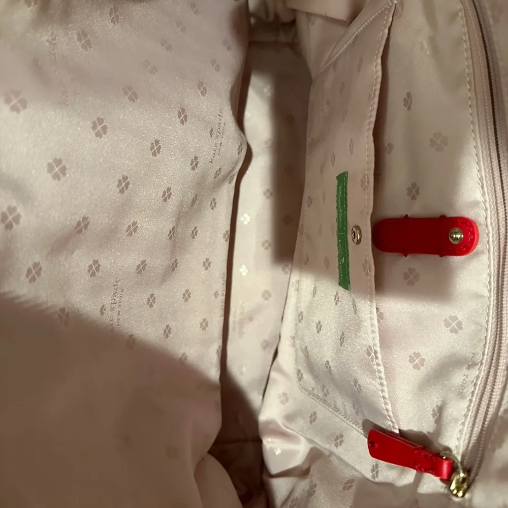 Kate Spade x Disney Disneyland Parks Pink Red Mouse Ear Hat Tote Handbag NEW - Image 9