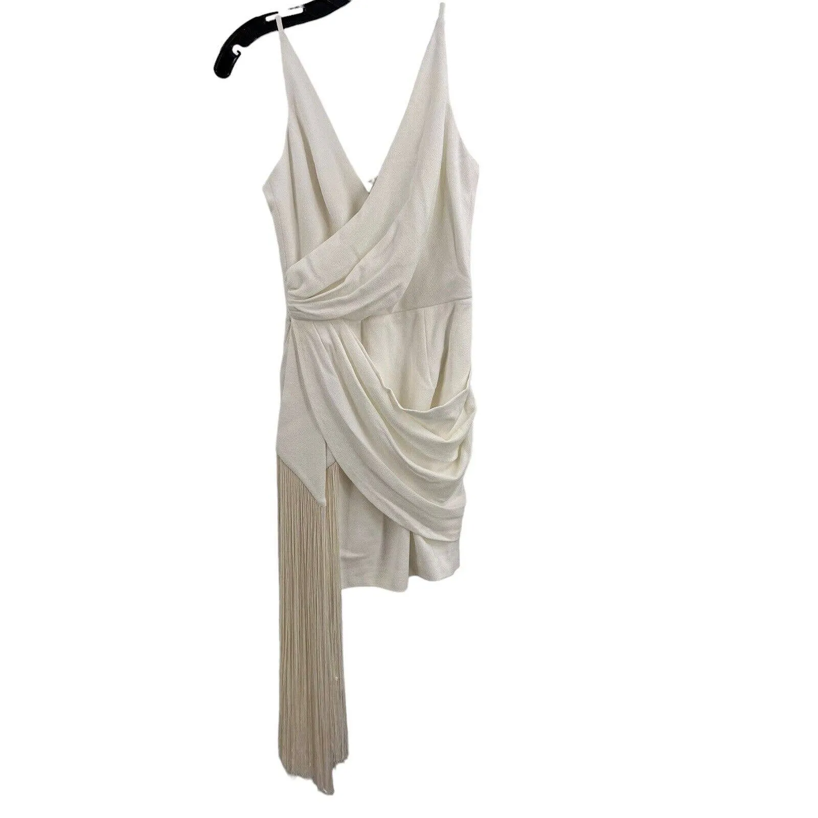 Dress the Population Alida White Dress Fringe Sleeveless Size XS‎ Sample - Image 3