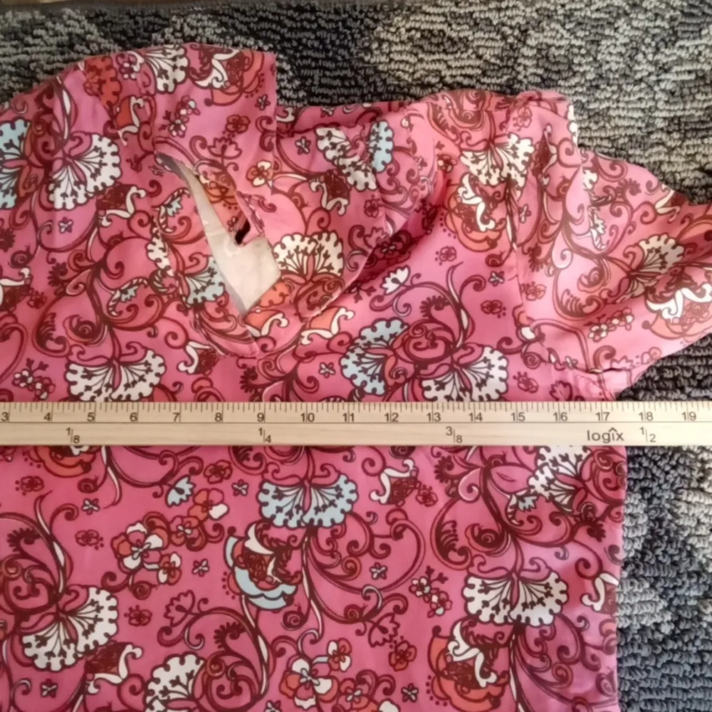 Lily Pulitzer Wayles Hotty Pink Ring Silk Tunic Shirt Dress Vacation Womes 4=S - Image 9