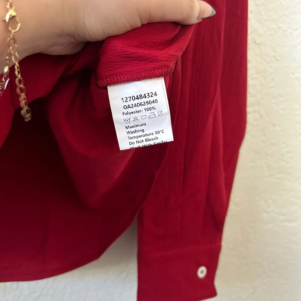 Commense Oversized Button Down Shirt L NWT Size L - Image 4