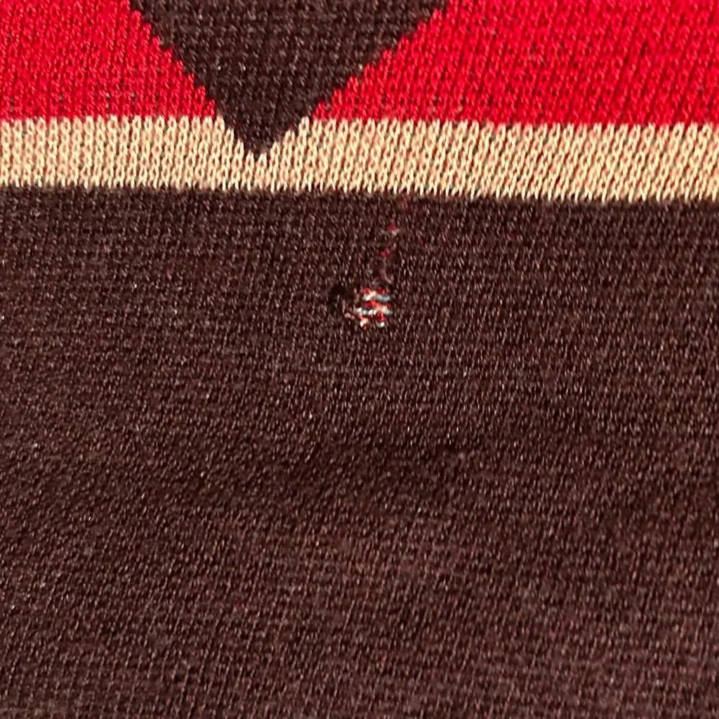 Rancho Estancia Western Aztec Print Shawl Poncho Red - Image 11