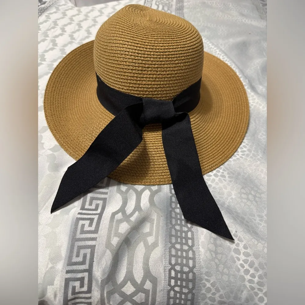 FURTALK Womens Beach Sun Straw Hat UV UPF 80+ Travel Foldable Brim Summer UV Hat - Image 3