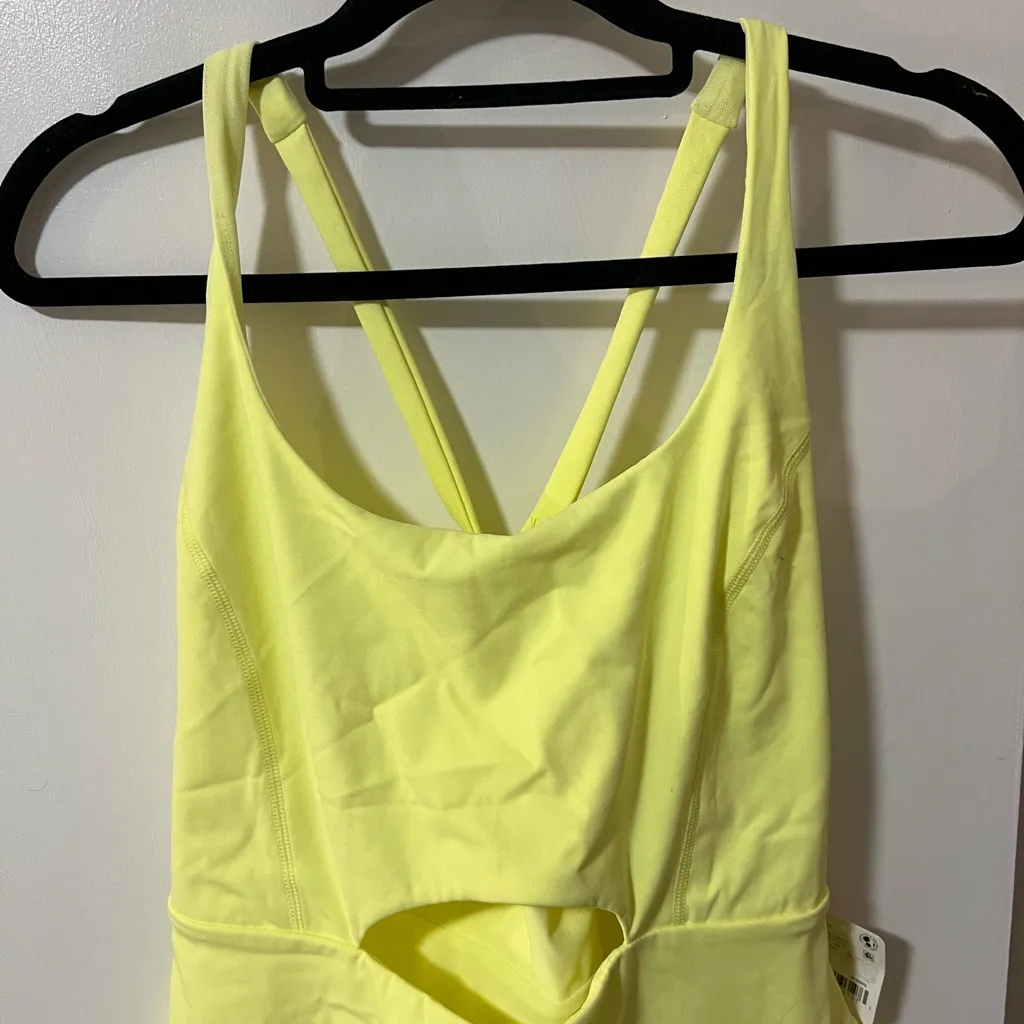 Free People Movement Righteous Runsie Sour Citrus Size XL Yellow - Image 3