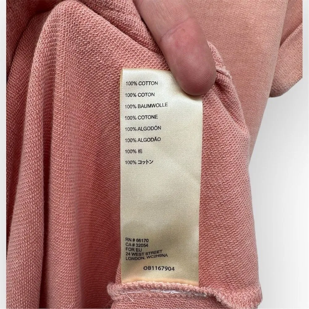 Anthropologie Joella Midi Dress Pink Asymmetrical Ruffle XS Cotton - Image 6