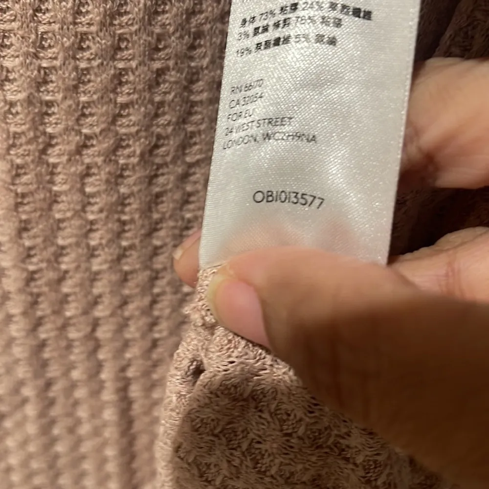 Free People We The Free North Shore Waffle Knit Oversized Top Size XS - Image 6