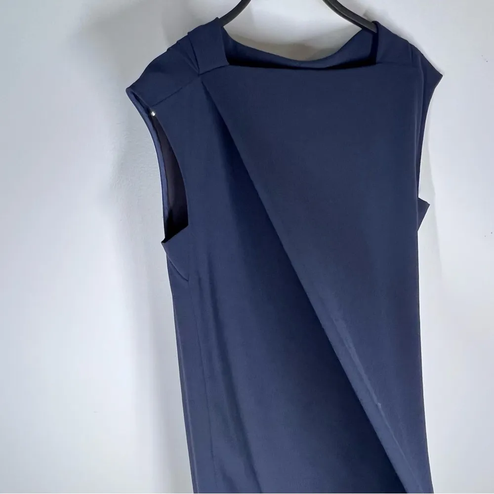 M.M. LaFleur Sz 12 The Joslyn 1.0 Dress-sable Crepe In Blue - Image 5