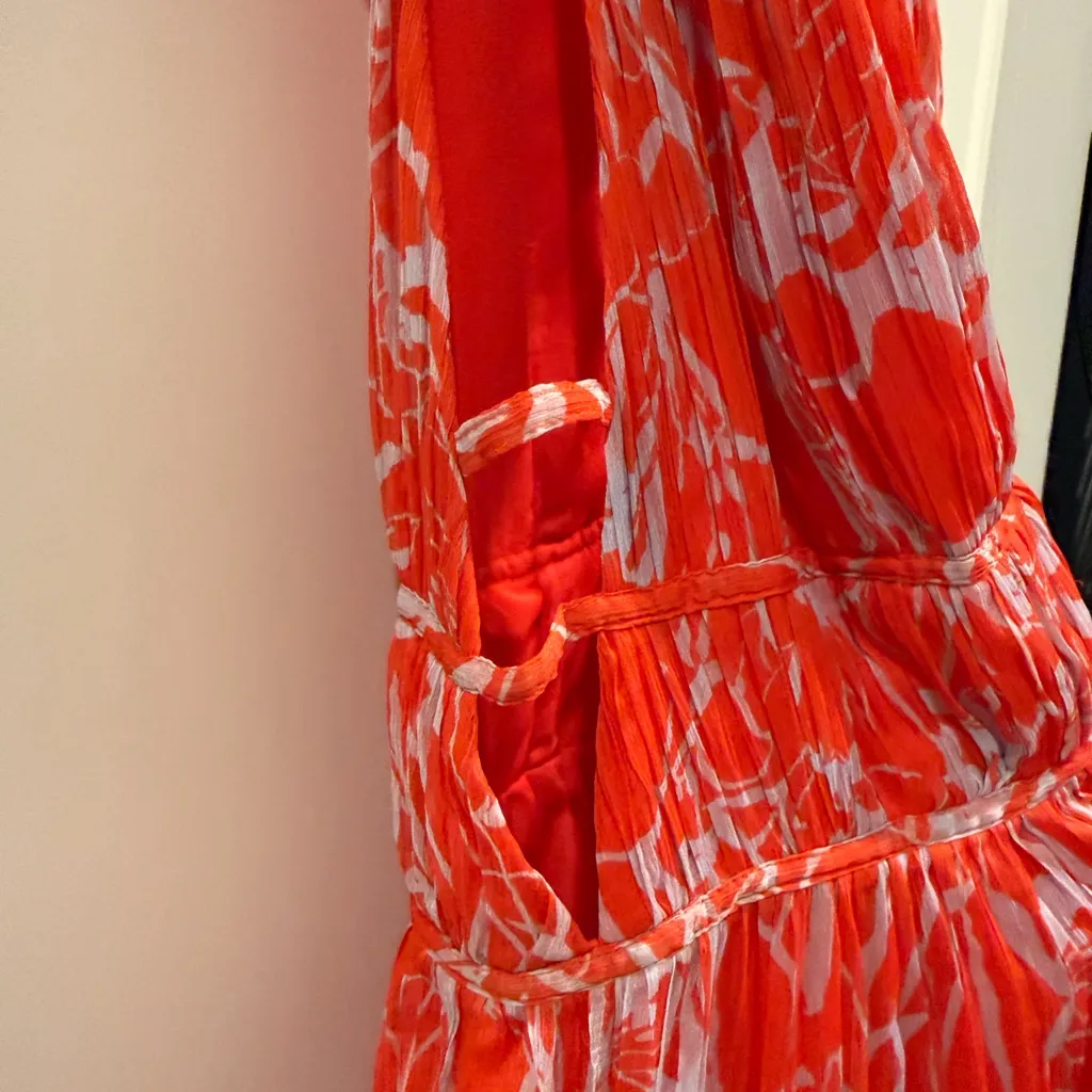 Astr NWT! Vibrant Red Pescadero Maxi Dress - Image 7