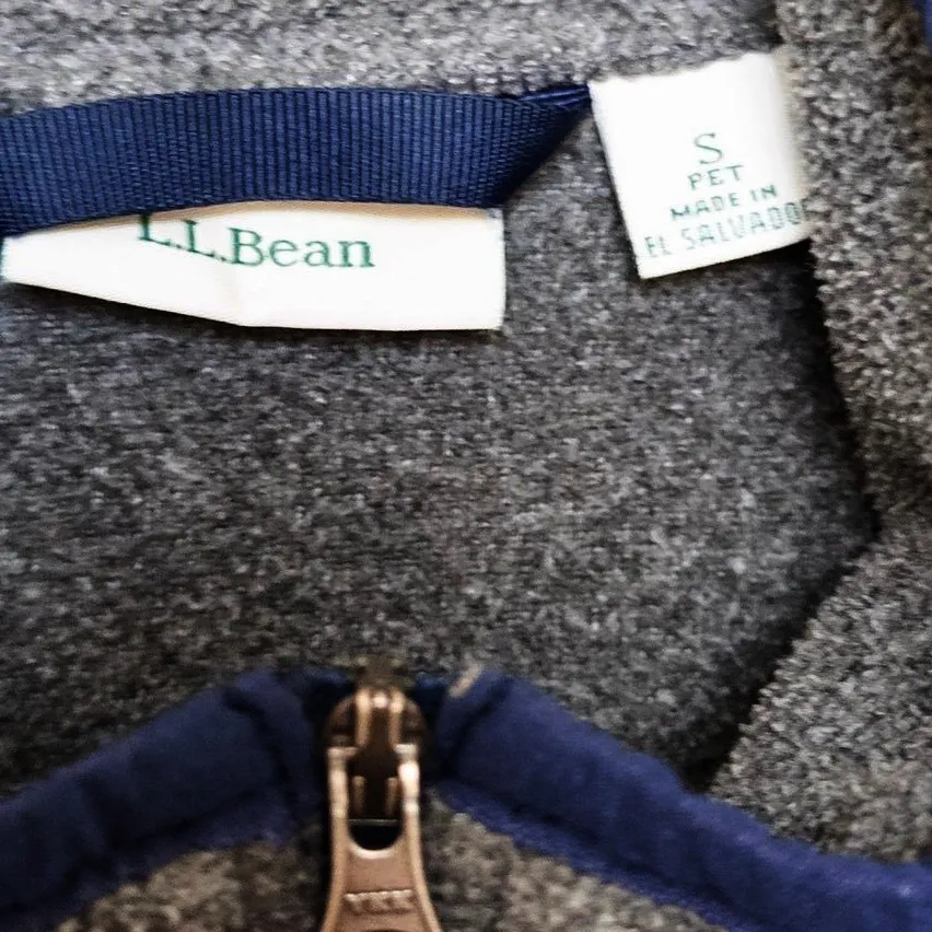 LLBean Womens Fleece Jacket Size S Gray Full Zip Outdoor Gorpcore Hiking Sporty - Image 4