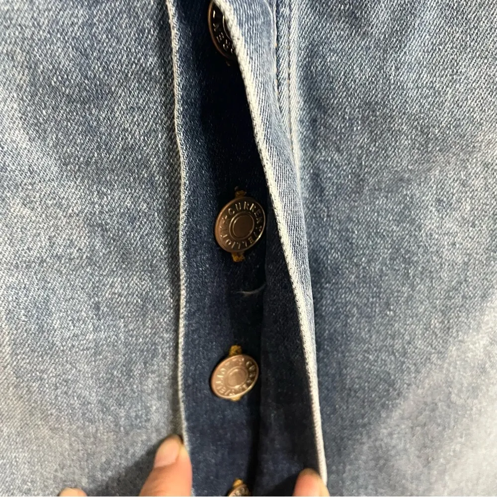 NWT Current/Elliott Womens Skirt Blue Denim Jean The Insignia Midi Size 26 - Image 8