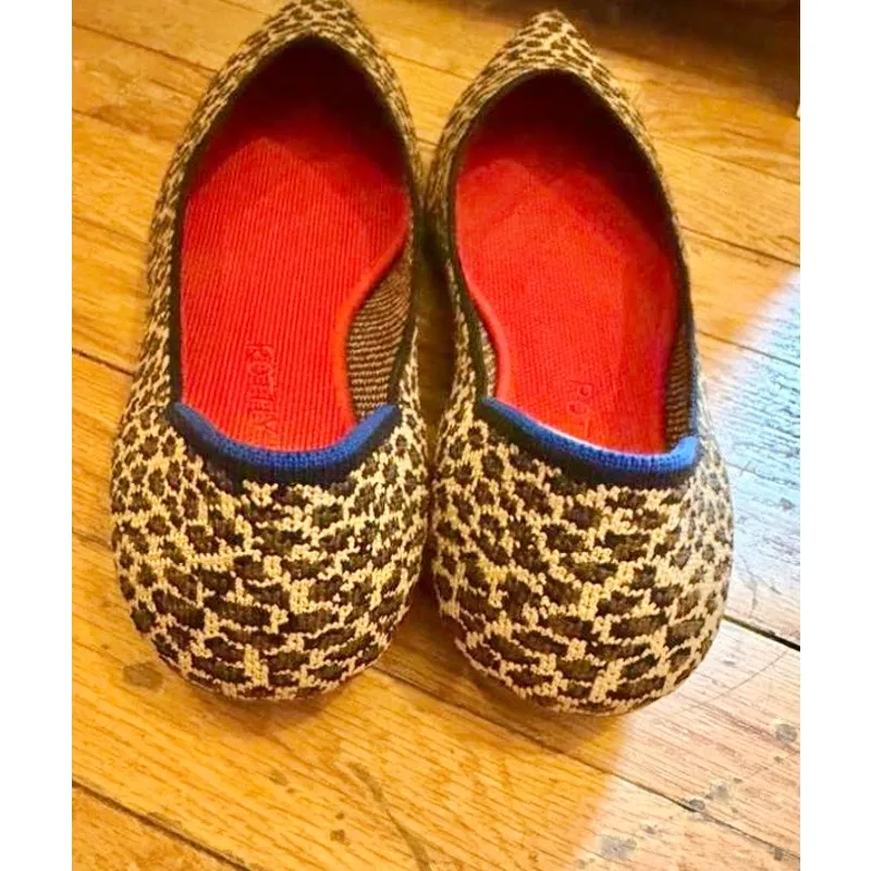 Rothy’s Point “Little Cat” Animal Print Flats Women’s Size 11.5 - Image 6