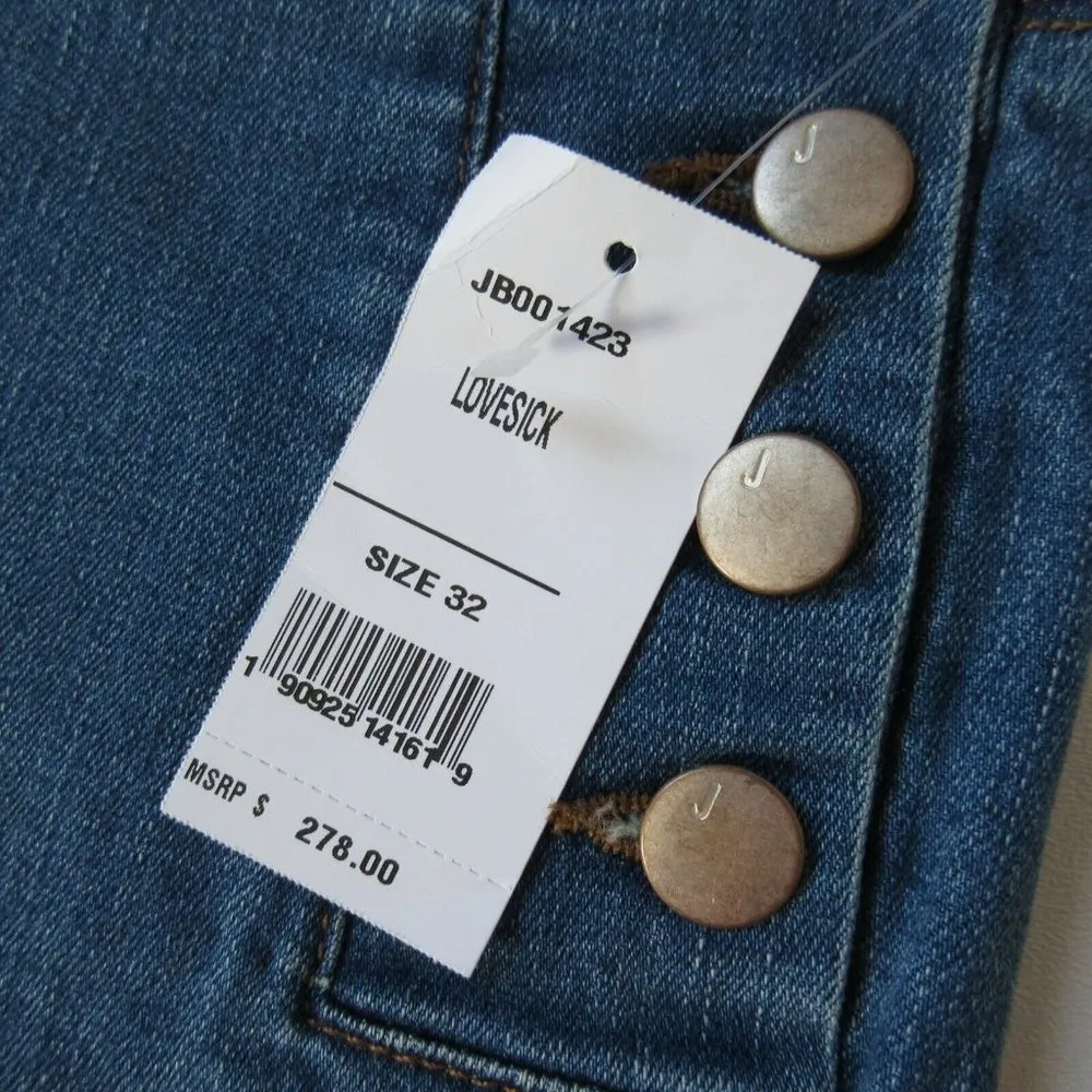 NWT J Brand Natasha in Lovesick Sky High Crop Skinny Buttonfly Stretch Jeans 32 - Image 4