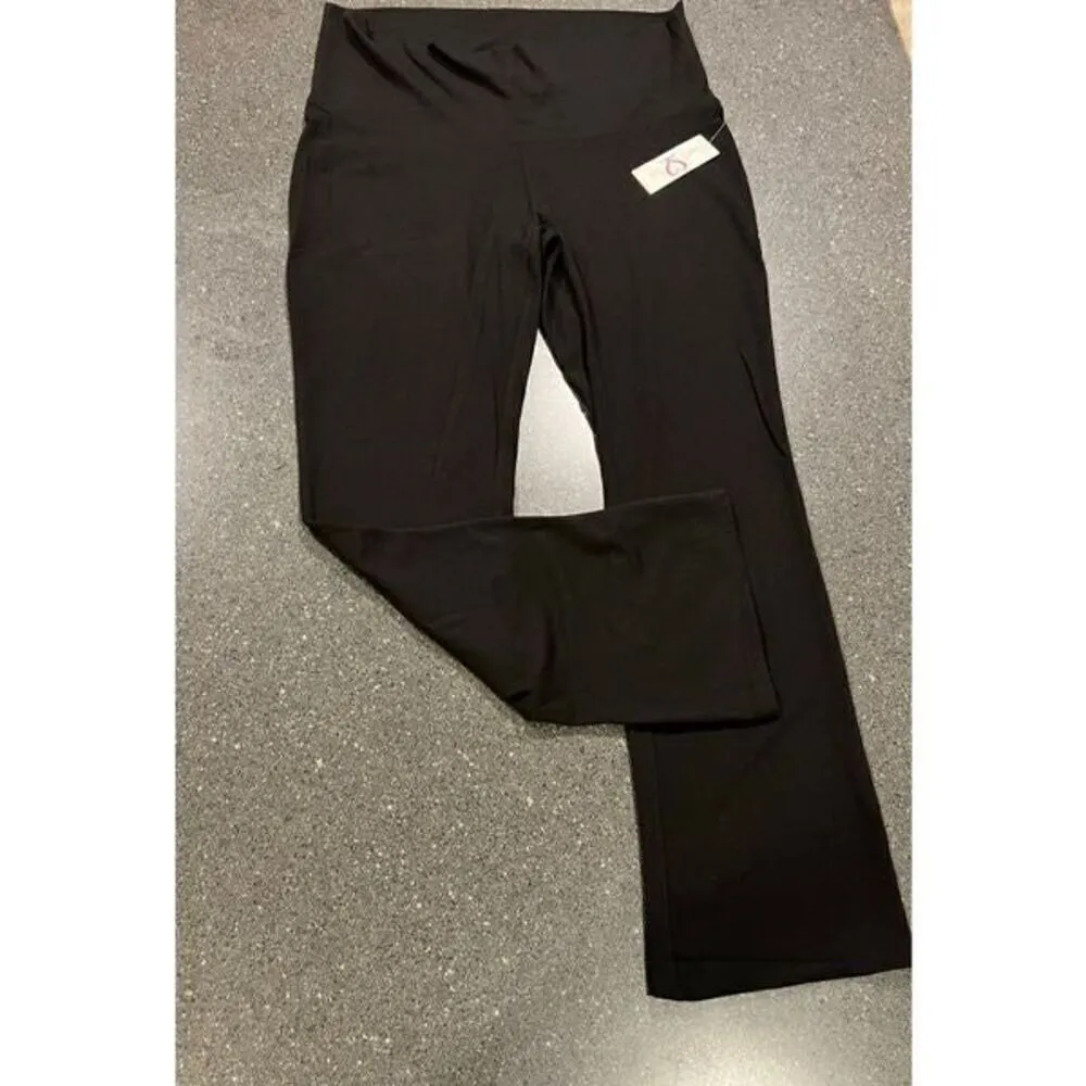 Two Hearts Maternity leggings sweatpants size L Black - Image 2