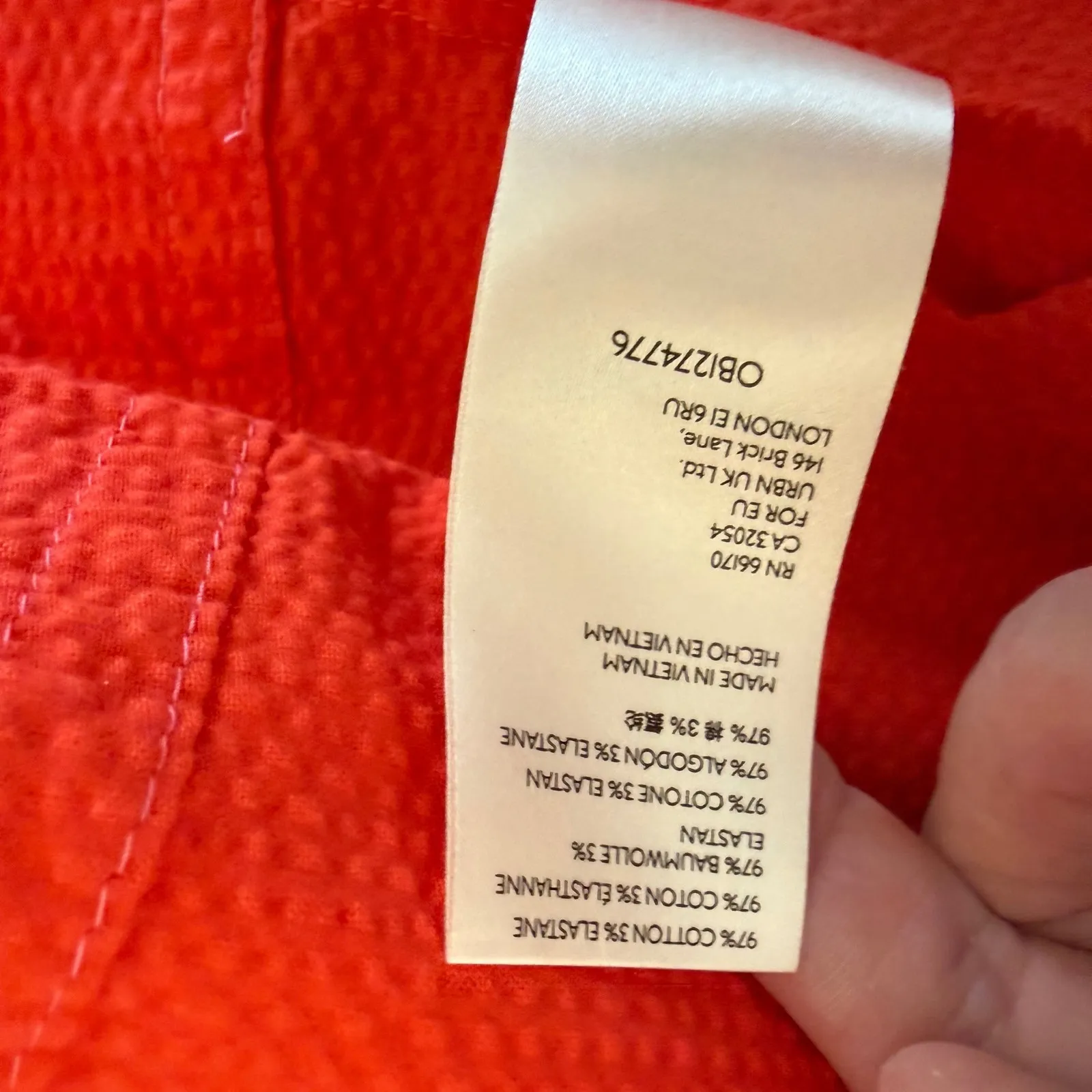 Maeve by Anthropologie Textured Orange Halter Neck Midi Dress Size 0 Italy Beach Red - Image 8