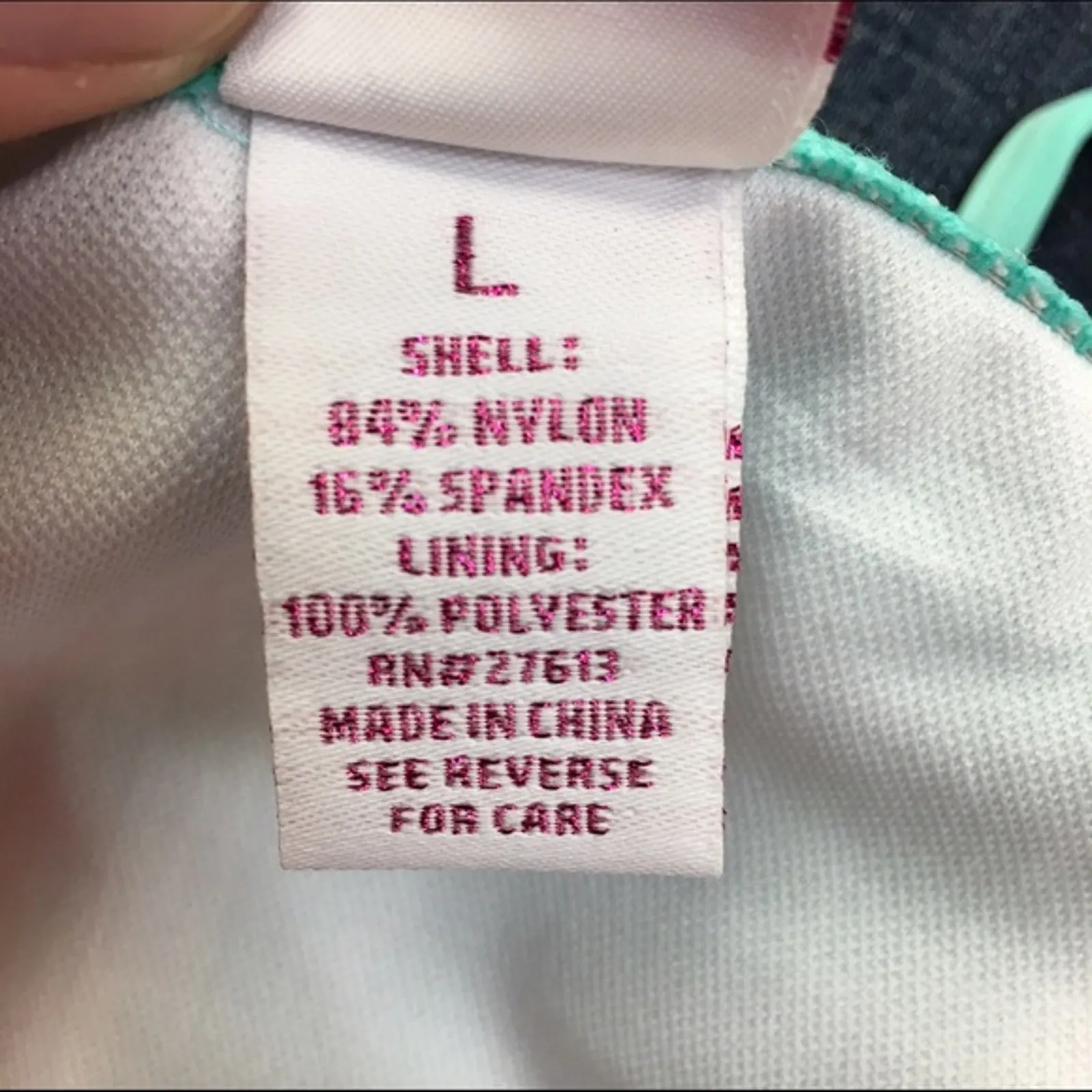 Candie's Womens Juniors Bikini Sz XS L Swimsuit‎ Two Piece Tie Dye Fringe Aqua - Image 4