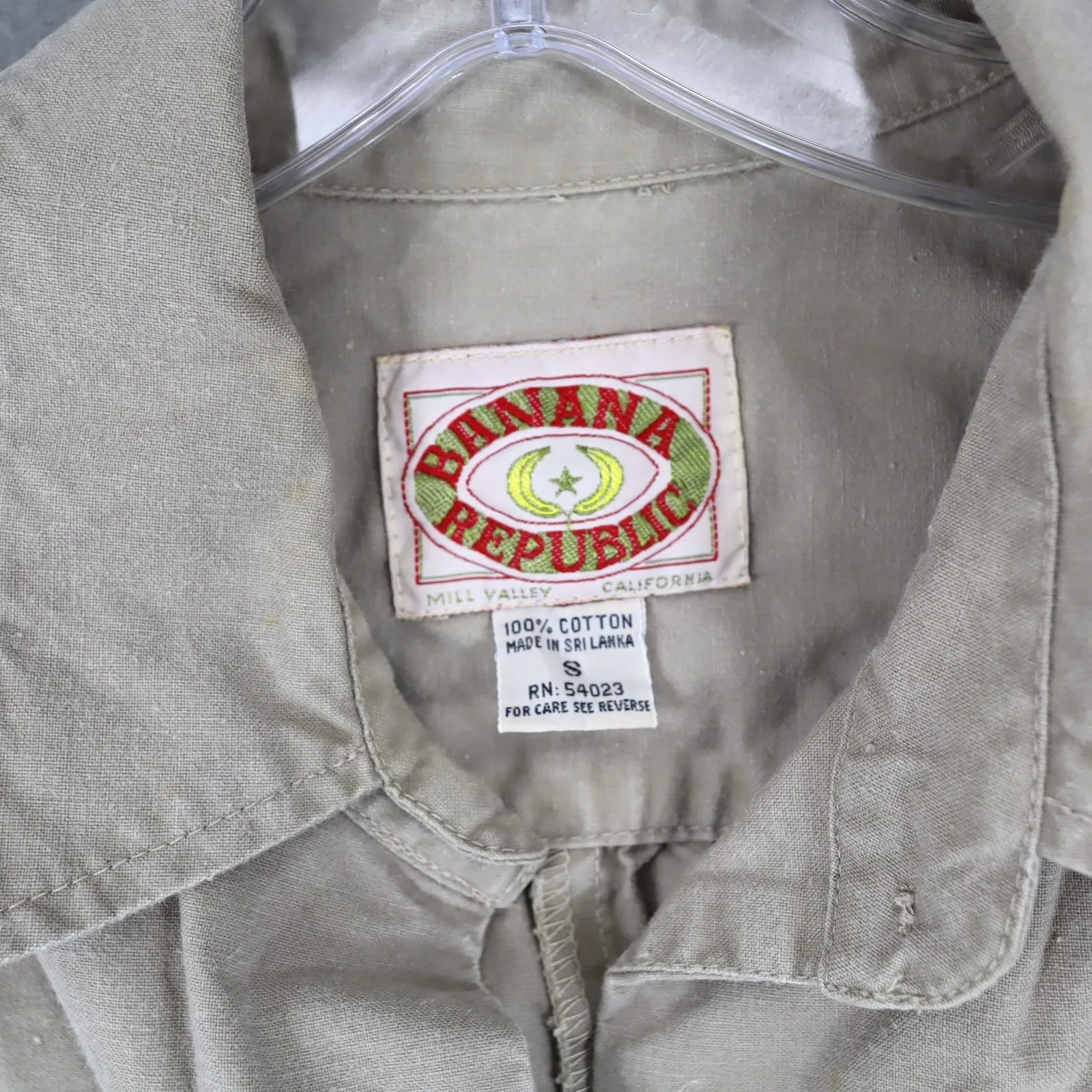 Vintage Banana Republic Jumpsuit One Piece Coveralls Safari Womens Small Tan Ret - Image 5