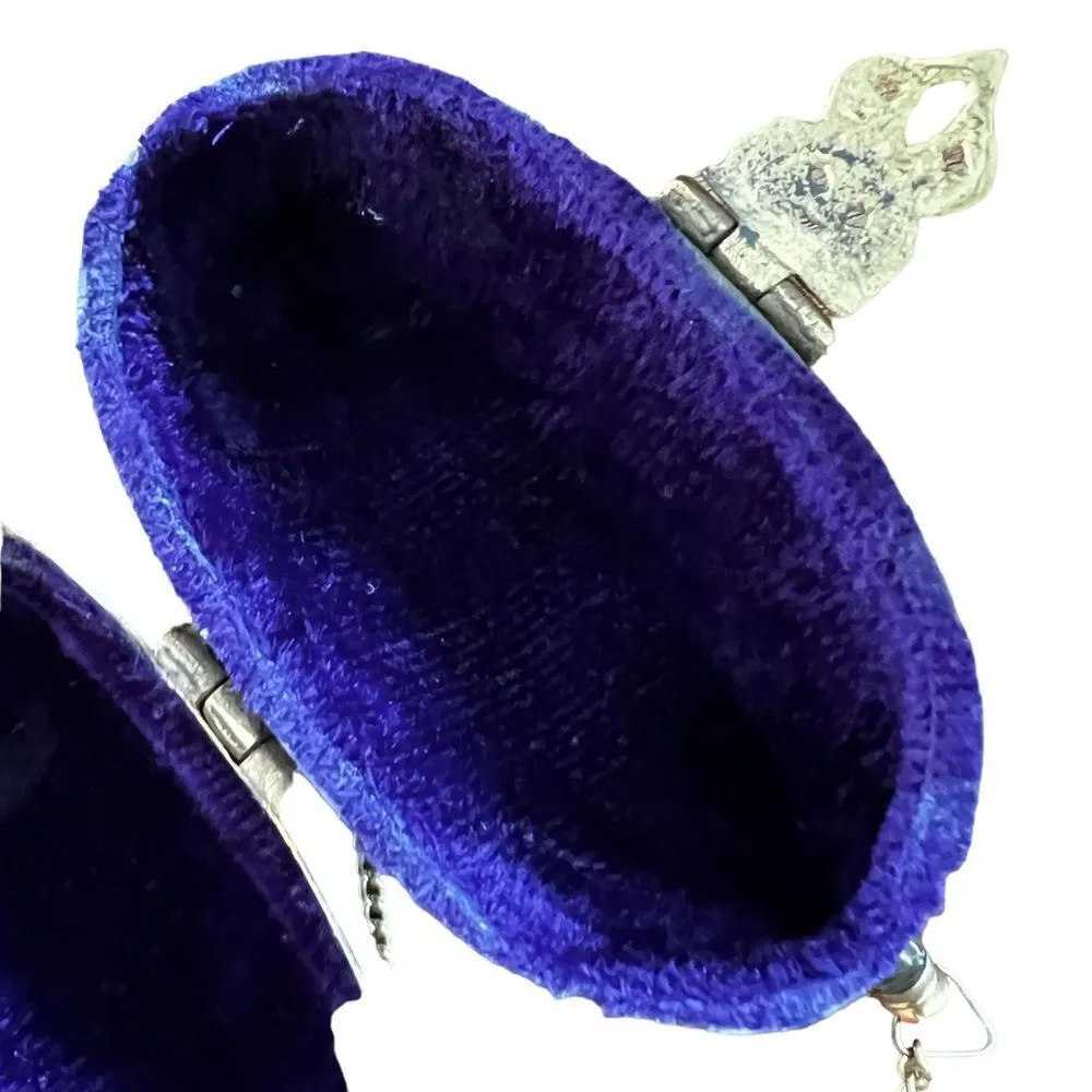 Vintage 30’s antique horn & brass pillow purse Black - Image 11