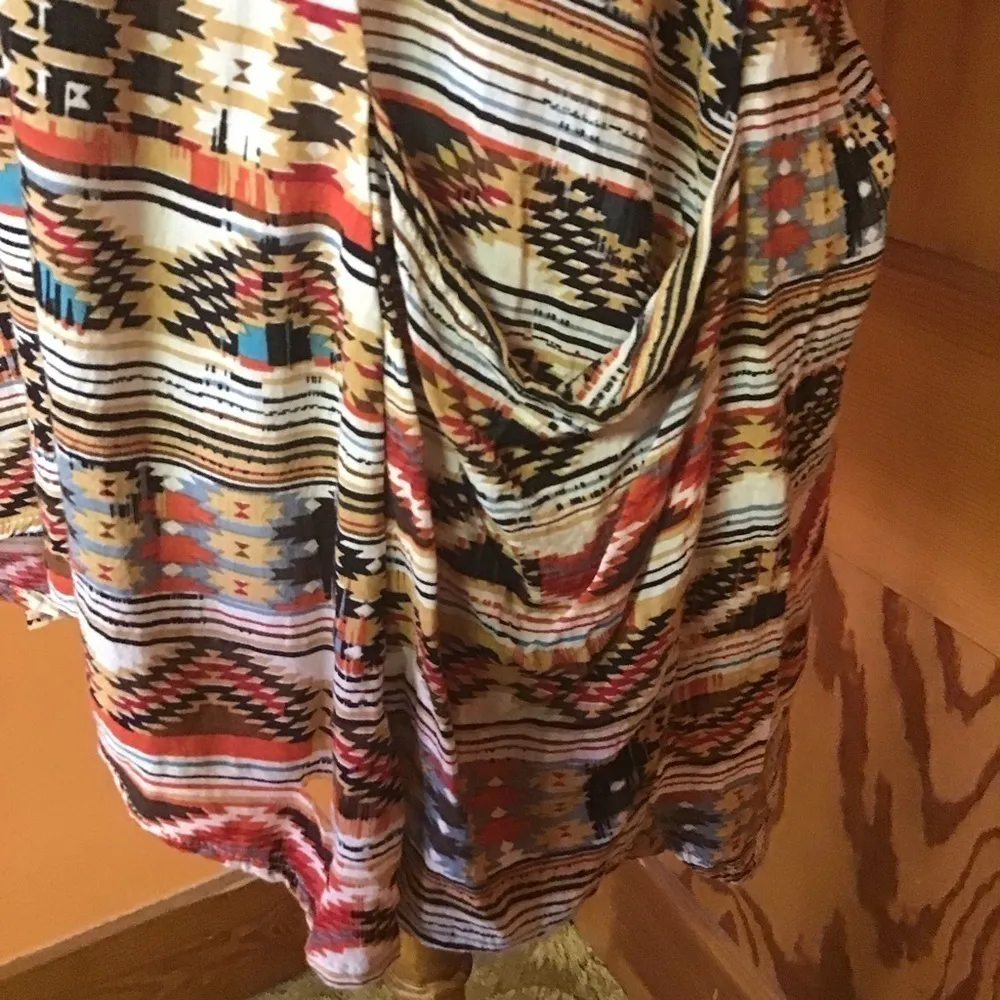 Papillon ethnic striped tank top Size M - Image 5