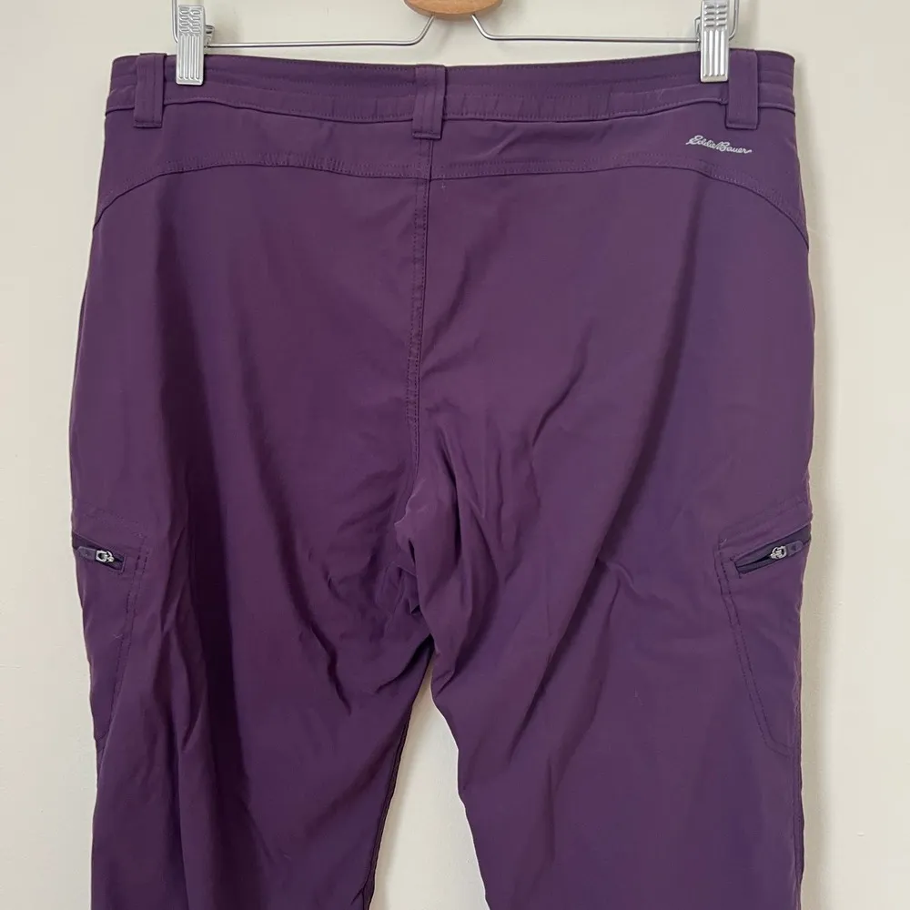 Eddie Bauer Women's Fleece Lined Purple Pants Size 14 - Image 6
