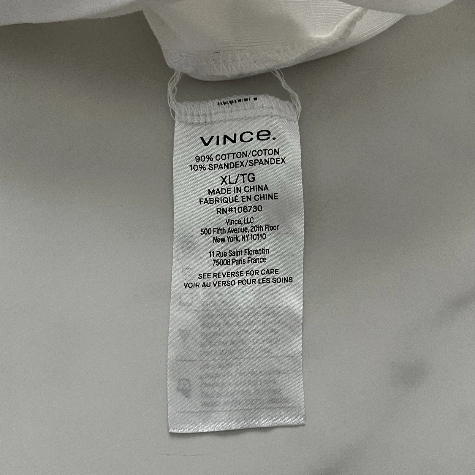 Vince Cotton Knit Muscle Dress Tie Waist white XL Minimalist Quiet Luxury Chic - Image 8