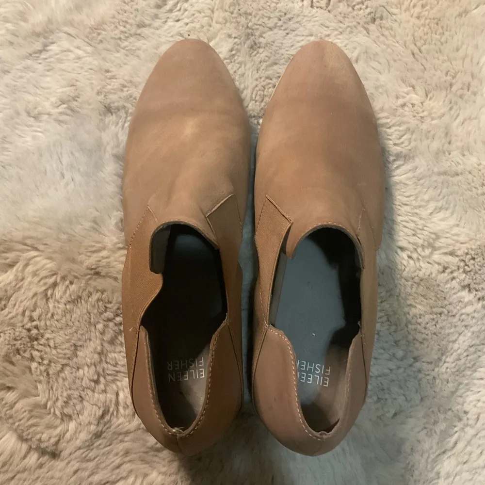 Eileen Fisher‎ Booties Women's Size 11 Perry Tumbled Nubuck Ankle Heeled Boots - Image 11