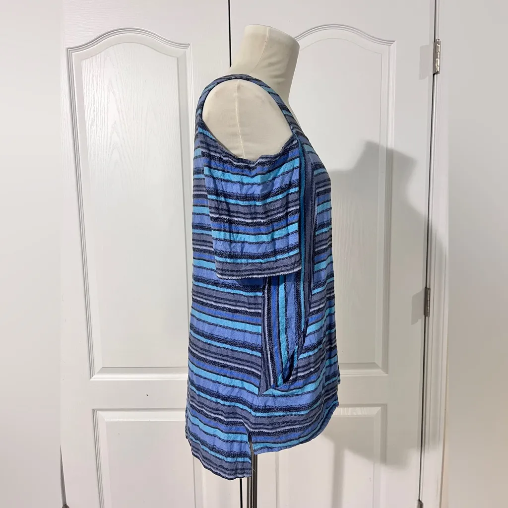 For Cynthia 100% Linen/Cotton Blend Blouse -‎ sz L - Image 3