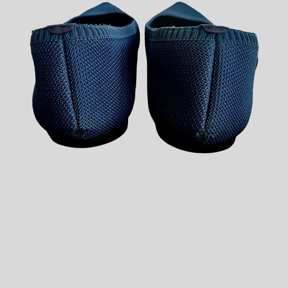 Vivaia Blue Size 10.5 Women's Sustainable Comfort Pointy Ballet Flats - Image 5