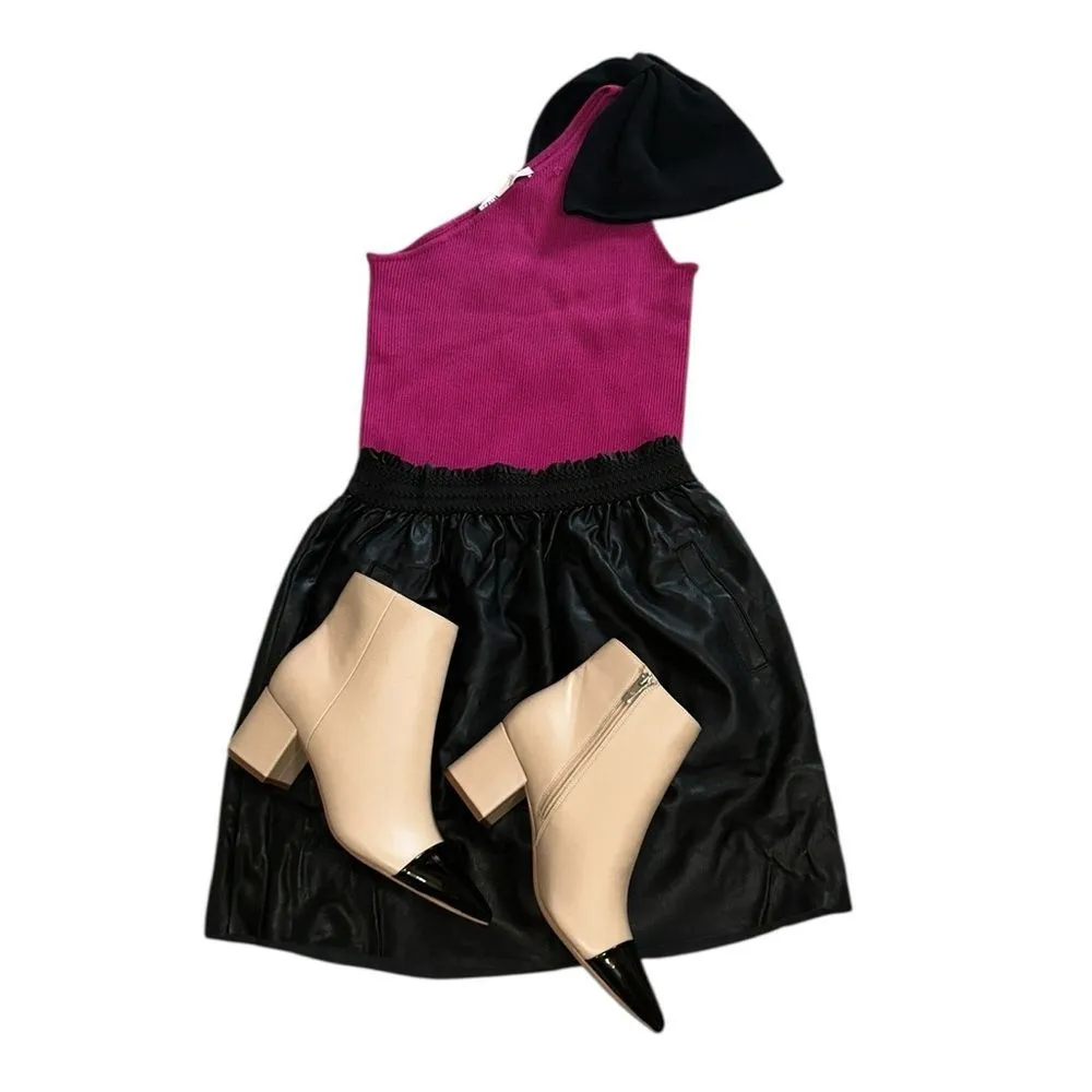 Zara  Black Elastic Waist Skirt(Size Medium) - Image 6