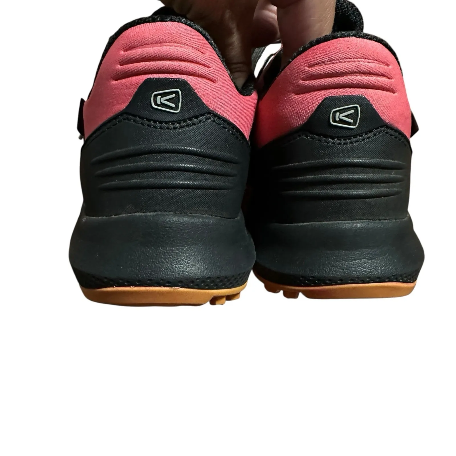 KEEN Women's Tempo‎ Flex Waterproof Hiking Shoes Size 6 Gray Pink Trail Outdoor - Image 8