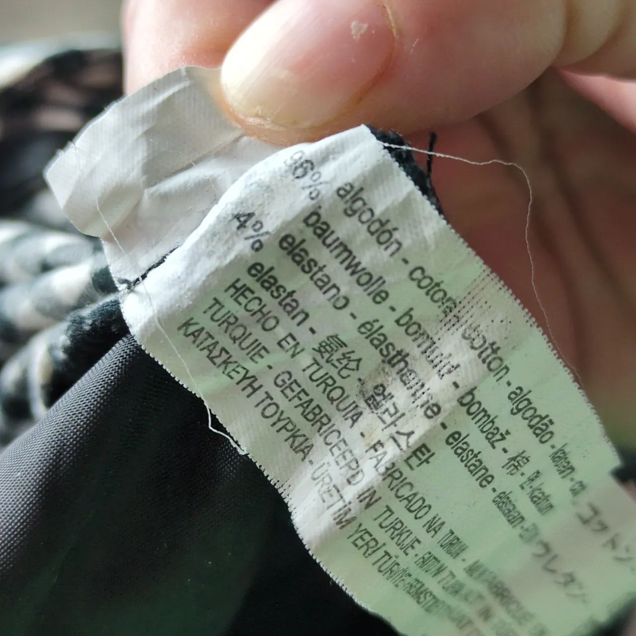 ZARA  Basic Black And White Gingham Print Trousers Size Small - Image 5