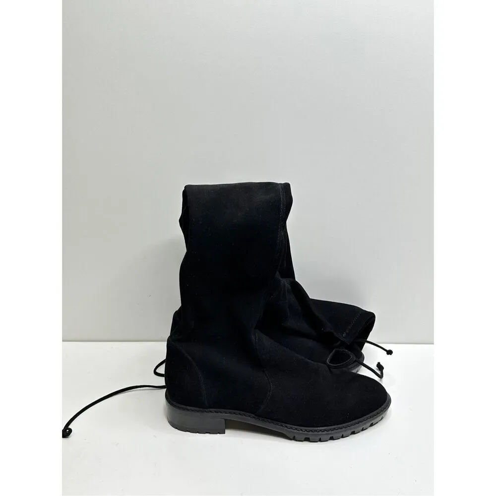 Stuart Weitzman Over The Knee Boots Womens 6.5 Black Vanland Suede New $950 MSRP - Image 6