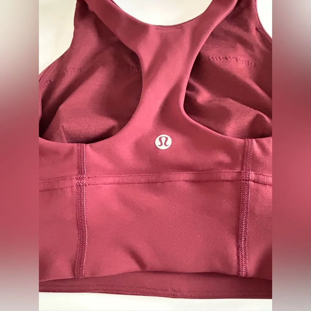 Wunder Train Longline Bra *Medium Support, C/D Cup Mulled Wine Sz 2 - Image 7