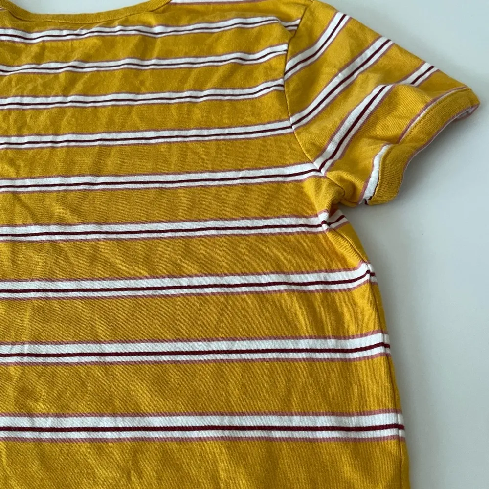 Roxy Salted Feeling Short-Sleeve Striped Retro T-Shirt Women’s Size Small - Image 8