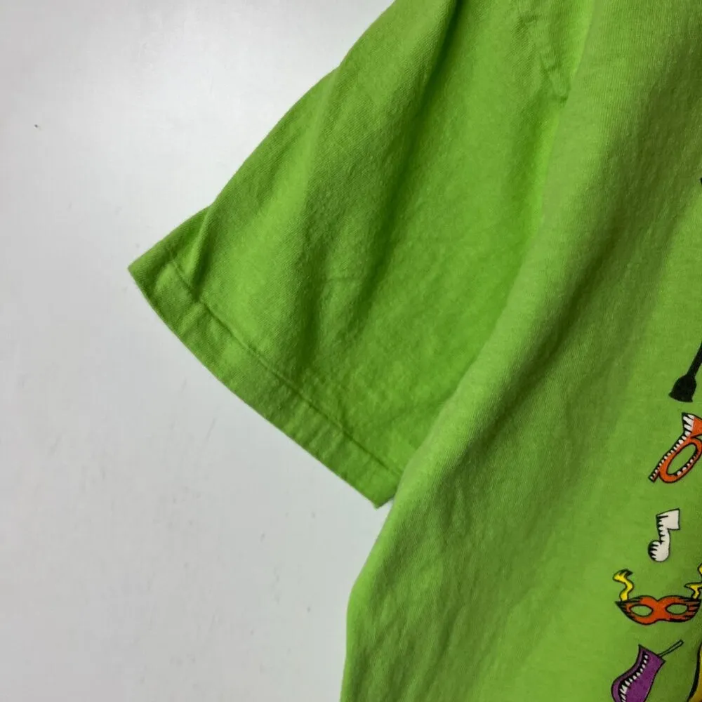 Vintage 90s New Orleans T Shirt Green Large L USA Single Stitch Graphic Tee - Image 16