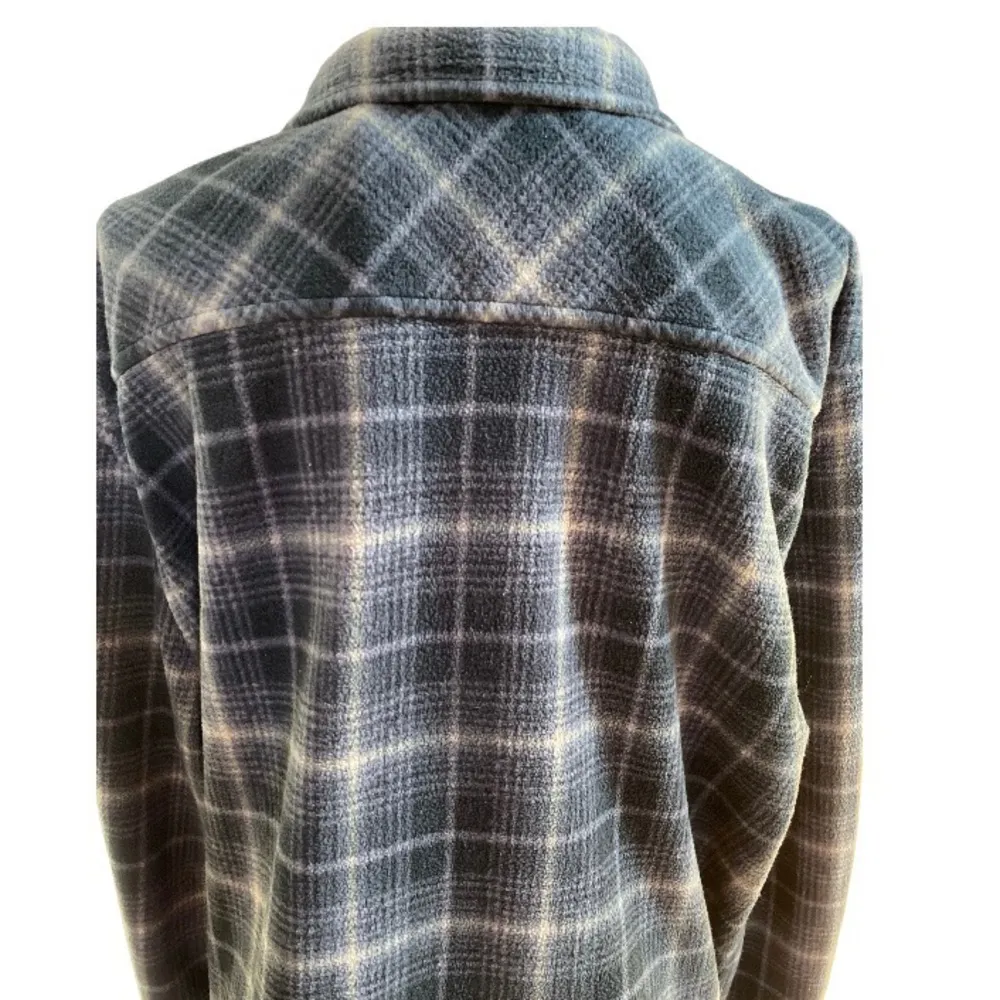 O'Neill Plaid Flannel Tailored Fit Long Shirt Jacket Gray Size XXL - Image 5