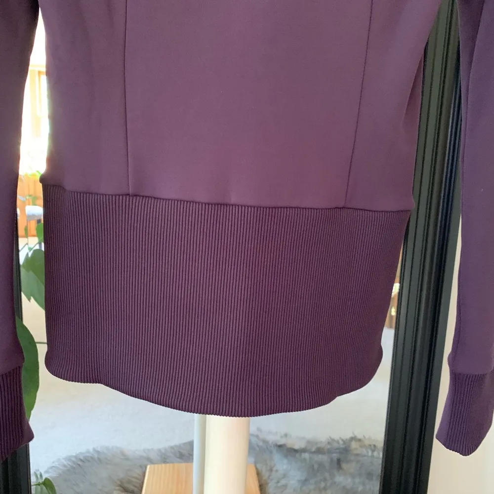 Athleta Purple Eggplant Full Zip Fleece Lined Jacket - Image 5