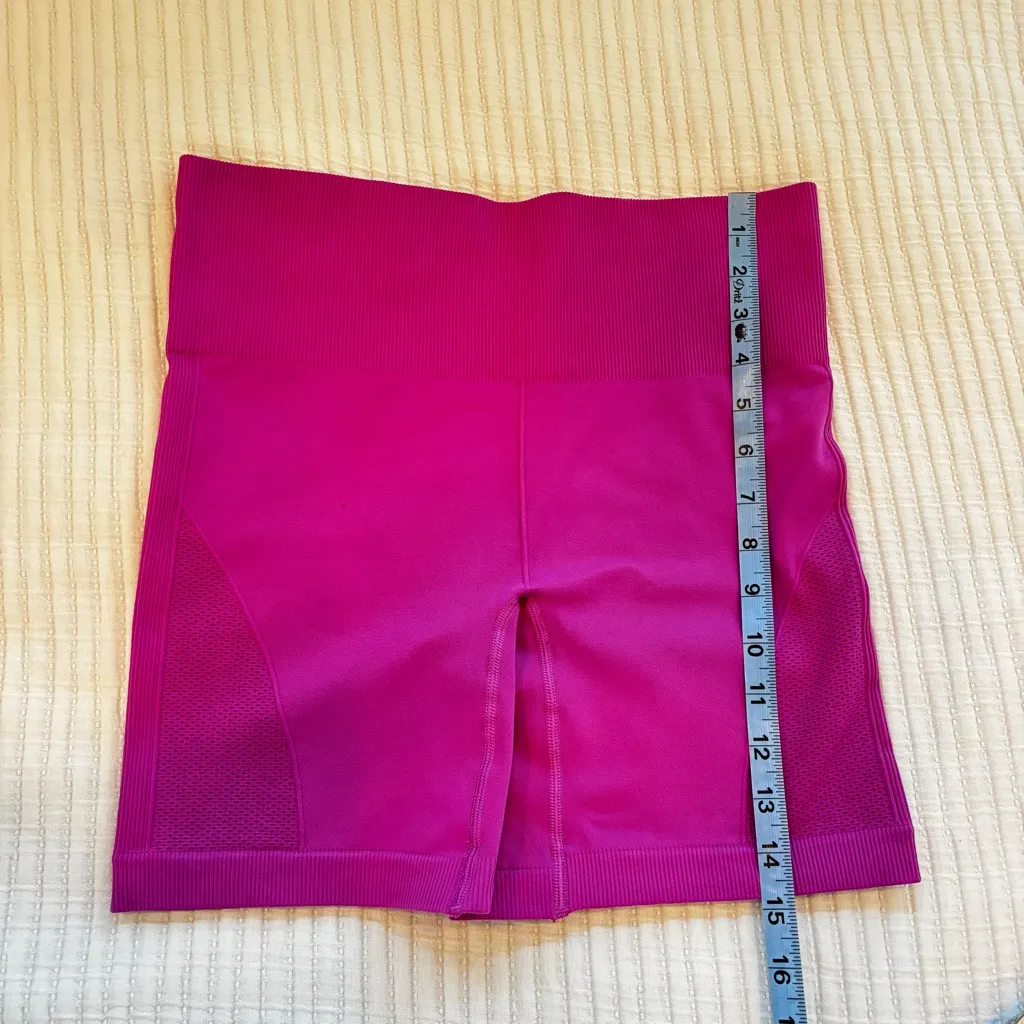 Lululemon Sculpt Seamless Biker Shorts Magenta Pink Women's High Rise 6" inseam - Image 8
